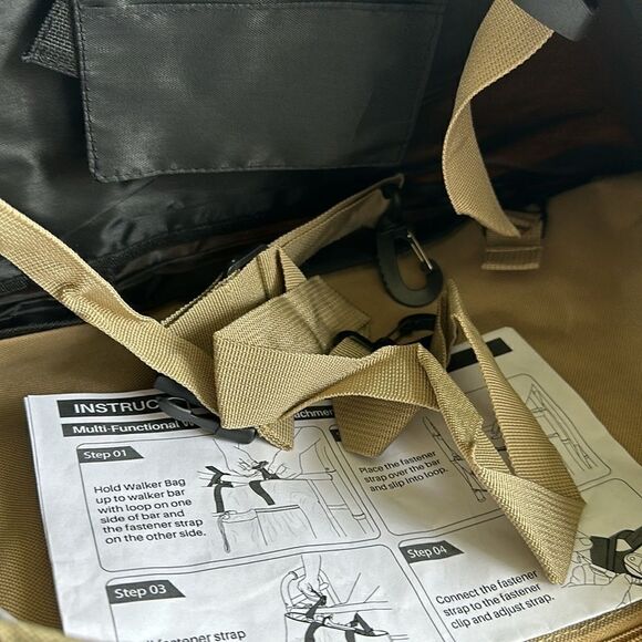 LRF Walker Tote Bags for Folding Walker - Walker Accessories for Seniors - Picture 7 of 8